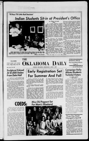 The Oklahoma Daily (Norman, Okla.), Vol. 56, No. 126, Ed. 1 Wednesday, April 8, 1970