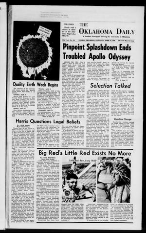 The Oklahoma Daily (Norman, Okla.), Vol. 56, No. 134, Ed. 1 Saturday, April 18, 1970