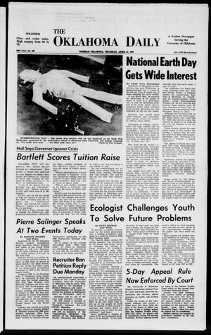 The Oklahoma Daily (Norman, Okla.), Vol. 56, No. 137, Ed. 1 Thursday, April 23, 1970