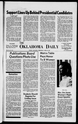 The Oklahoma Daily (Norman, Okla.), Vol. 56, No. 141, Ed. 1 Wednesday, April 29, 1970