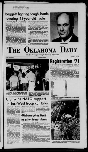 The Oklahoma Daily (Norman, Okla.), Vol. 57, No. 155, Ed. 1 Friday, June 4, 1971