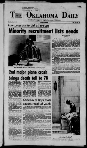 The Oklahoma Daily (Norman, Okla.), Vol. 57, No. 157, Ed. 1 Sunday, June 6, 1971