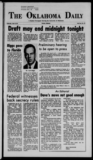 The Oklahoma Daily (Norman, Okla.), Vol. 57, No. 173, Ed. 1 Wednesday, June 30, 1971