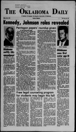 The Oklahoma Daily (Norman, Okla.), Vol. 57, No. 175, Ed. 1 Friday, July 2, 1971
