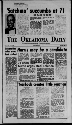 The Oklahoma Daily (Norman, Okla.), Vol. 57, No. 178, Ed. 1 Wednesday, July 7, 1971