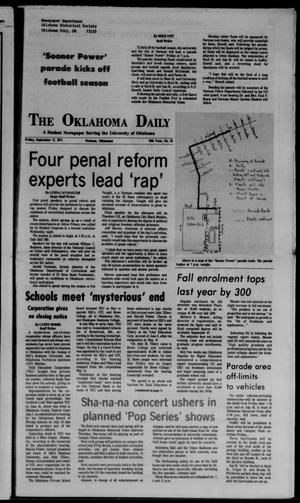 Primary view of object titled 'The Oklahoma Daily (Norman, Okla.), Vol. 57, No. 18, Ed. 1 Friday, September 17, 1971'.