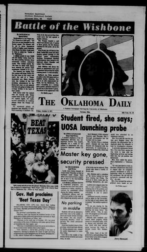 The Oklahoma Daily (Norman, Okla.), Vol. 57, No. 33, Ed. 1 Friday, October 8, 1971