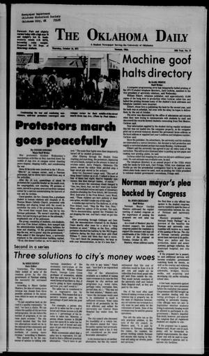 The Oklahoma Daily (Norman, Okla.), Vol. 57, No. 37, Ed. 1 Thursday, October 14, 1971