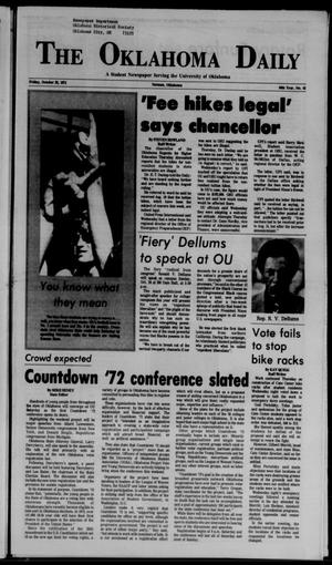 The Oklahoma Daily (Norman, Okla.), Vol. 57, No. 43, Ed. 1 Friday, October 22, 1971