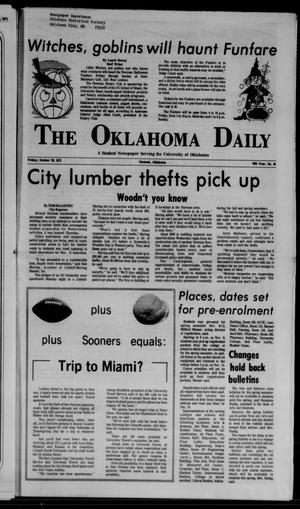 The Oklahoma Daily (Norman, Okla.), Vol. 57, No. 48, Ed. 1 Friday, October 29, 1971