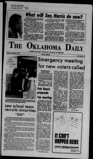 The Oklahoma Daily (Norman, Okla.), Vol. 57, No. 57, Ed. 1 Thursday, November 11, 1971