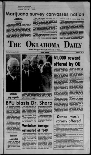The Oklahoma Daily (Norman, Okla.), Vol. 57, No. 64, Ed. 1 Saturday, November 20, 1971