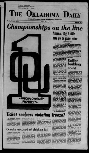 Primary view of object titled 'The Oklahoma Daily (Norman, Okla.), Vol. 57, No. 65, Ed. 1 Monday, November 22, 1971'.