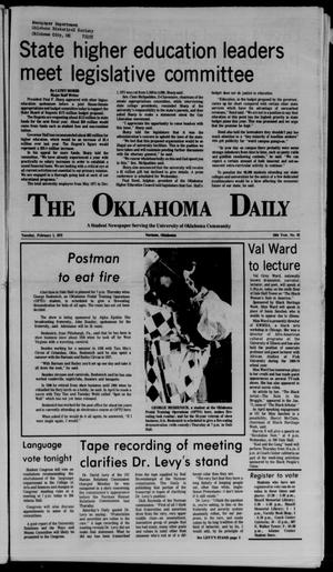 The Oklahoma Daily (Norman, Okla.), Vol. 58, No. 93, Ed. 1 Tuesday, February 1, 1972