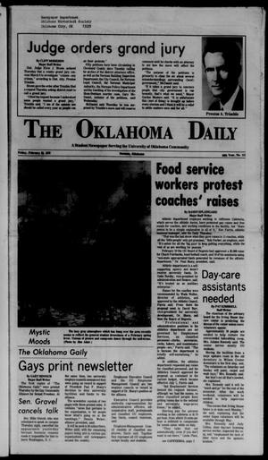The Oklahoma Daily (Norman, Okla.), Vol. 58, No. 111, Ed. 1 Friday, February 25, 1972