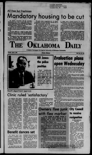 The Oklahoma Daily (Norman, Okla.), Vol. 58, No. 132, Ed. 1 Tuesday, April 4, 1972