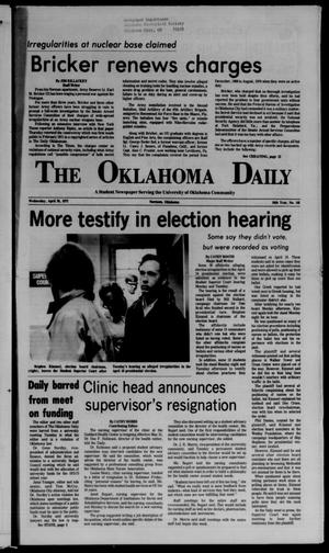 The Oklahoma Daily (Norman, Okla.), Vol. 58, No. 148, Ed. 1 Wednesday, April 26, 1972