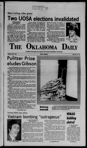The Oklahoma Daily (Norman, Okla.), Vol. 58, No. 152, Ed. 1 Tuesday, May 2, 1972