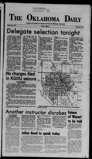 The Oklahoma Daily (Norman, Okla.), Vol. 58, No. 155, Ed. 1 Friday, May 5, 1972