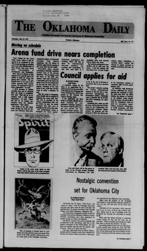 The Oklahoma Daily (Norman, Okla.), Vol. 58, No. 173, Ed. 1 Thursday, June 22, 1972