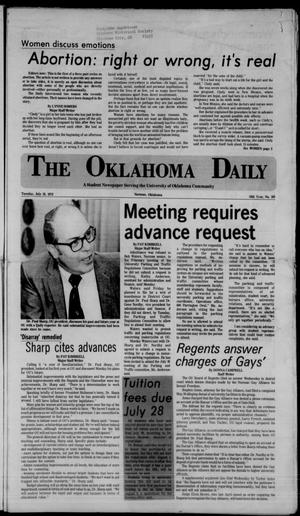 The Oklahoma Daily (Norman, Okla.), Vol. 58, No. 189, Ed. 1 Tuesday, July 18, 1972