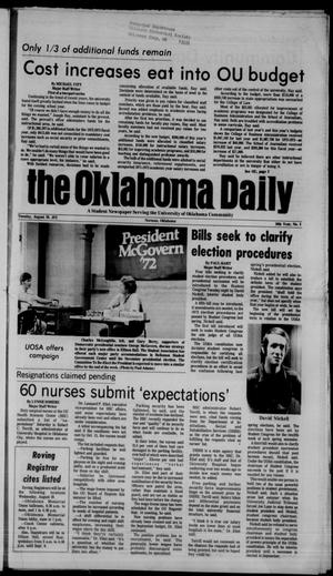 The Oklahoma Daily (Norman, Okla.), Vol. 59, No. 5, Ed. 1 Tuesday, August 29, 1972