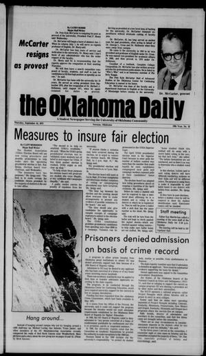 The Oklahoma Daily (Norman, Okla.), Vol. 59, No. 16, Ed. 1 Thursday, September 14, 1972