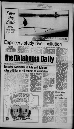 Primary view of object titled 'The Oklahoma Daily (Norman, Okla.), Vol. 59, No. 42, Ed. 1 Friday, October 20, 1972'.