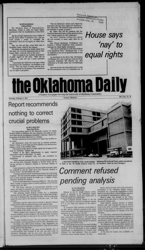 The Oklahoma Daily (Norman, Okla.), Vol. 59, No. 95, Ed. 1 Thursday, February 1, 1973
