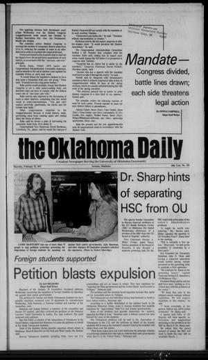 The Oklahoma Daily (Norman, Okla.), Vol. 59, No. 110, Ed. 1 Thursday, February 22, 1973