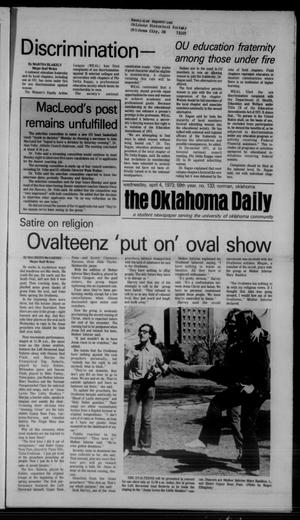 The Oklahoma Daily (Norman, Okla.), Vol. 59, No. 133, Ed. 1 Wednesday, April 4, 1973