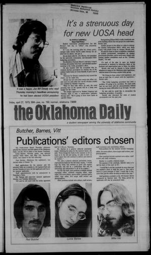 The Oklahoma Daily (Norman, Okla.), Vol. 59, No. 150, Ed. 1 Friday, April 27, 1973
