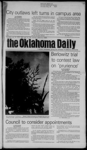 The Oklahoma Daily (Norman, Okla.), Vol. 59, No. 191, Ed. 1 Thursday, July 19, 1973