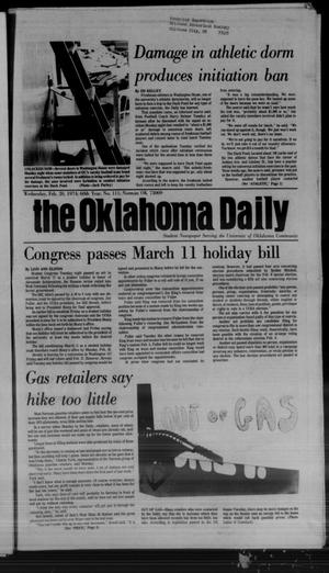 Primary view of object titled 'The Oklahoma Daily (Norman, Okla.), Vol. 60, No. 111, Ed. 1 Wednesday, February 20, 1974'.