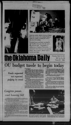 The Oklahoma Daily (Norman, Okla.), Vol. 60, No. 126, Ed. 1 Wednesday, March 13, 1974