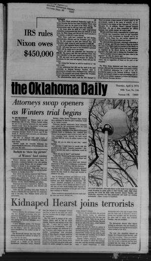 The Oklahoma Daily (Norman, Okla.), Vol. 60, No. 136, Ed. 1 Thursday, April 4, 1974