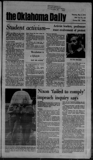 The Oklahoma Daily (Norman, Okla.), Vol. 60, No. 156, Ed. 1 Thursday, May 2, 1974