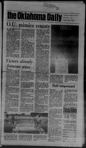 The Oklahoma Daily (Norman, Okla.), Vol. 61, No. 5, Ed. 1 Thursday, August 29, 1974