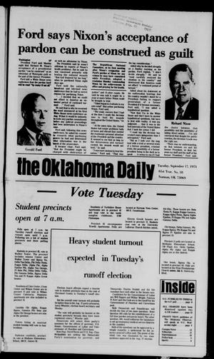 The Oklahoma Daily (Norman, Okla.), Vol. 61, No. 18, Ed. 1 Tuesday, September 17, 1974