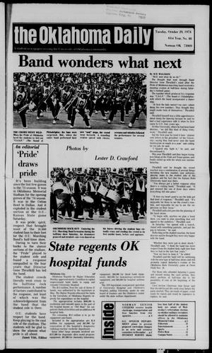 The Oklahoma Daily (Norman, Okla.), Vol. 61, No. 48, Ed. 1 Tuesday, October 29, 1974