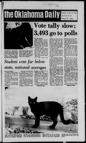 The Oklahoma Daily (Norman, Okla.), Vol. 61, No. 50, Ed. 1 Thursday, October 31, 1974
