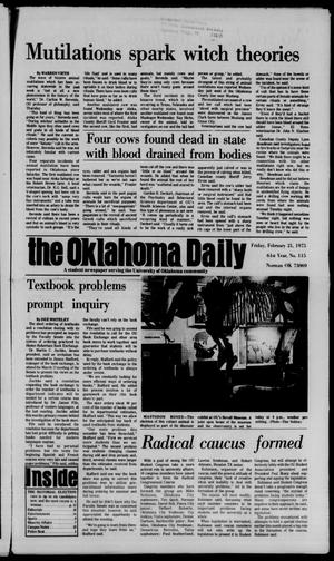 The Oklahoma Daily (Norman, Okla.), Vol. 61, No. 115, Ed. 1 Friday, February 21, 1975