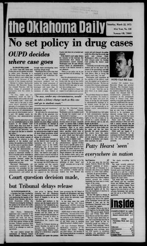 Primary view of object titled 'The Oklahoma Daily (Norman, Okla.), Vol. 61, No. 130, Ed. 1 Saturday, March 22, 1975'.