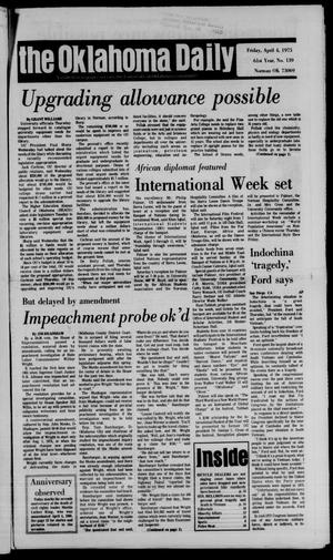 Primary view of object titled 'The Oklahoma Daily (Norman, Okla.), Vol. 61, No. 139, Ed. 1 Friday, April 4, 1975'.