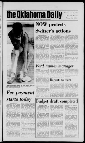 The Oklahoma Daily (Norman, Okla.), Vol. 61, No. 175, Ed. 1 Thursday, June 19, 1975