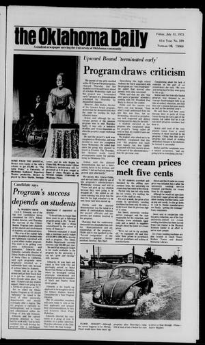 The Oklahoma Daily (Norman, Okla.), Vol. 61, No. 189, Ed. 1 Friday, July 11, 1975