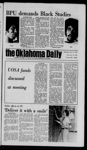 The Oklahoma Daily (Norman, Okla.), Vol. 61, No. 193, Ed. 1 Thursday, July 17, 1975