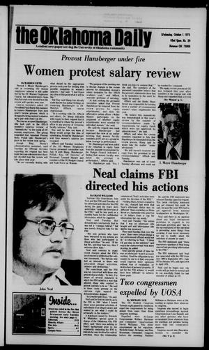 The Oklahoma Daily (Norman, Okla.), Vol. 62, No. 29, Ed. 1 Wednesday, October 1, 1975