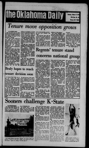 The Oklahoma Daily (Norman, Okla.), Vol. 62, No. 42, Ed. 1 Saturday, October 18, 1975