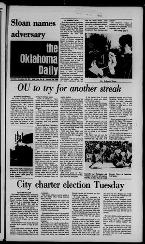 The Oklahoma Daily (Norman, Okla.), Vol. 62, No. 62, Ed. 1 Saturday, November 15, 1975